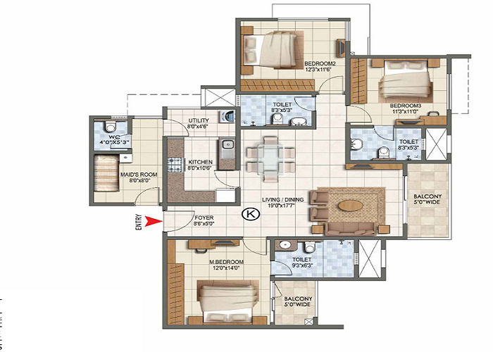 Godrej Bannerghatta Road Floor Plan